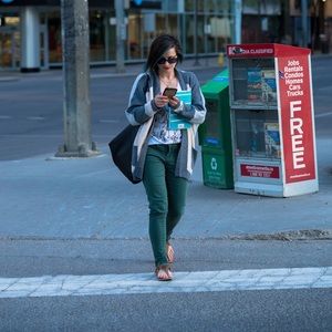 Denim Hunter Misty Skinny Jeans in Scarab green - sz 27